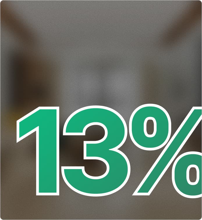 13% interest p.a on daily balance