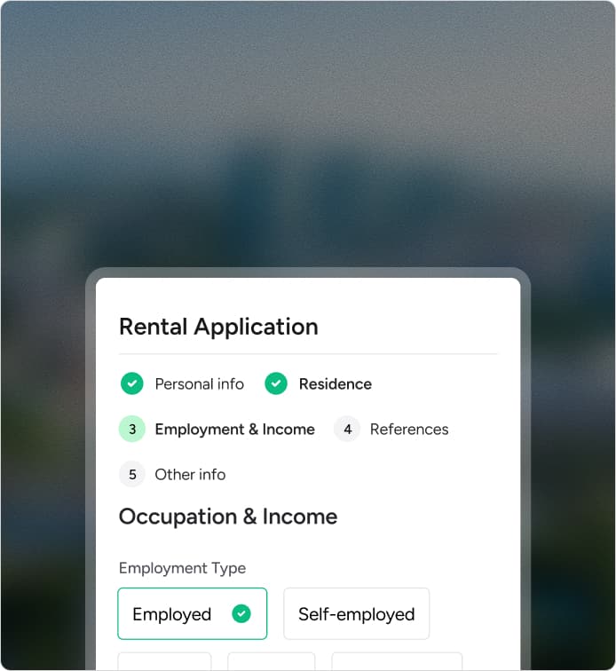 Rental application